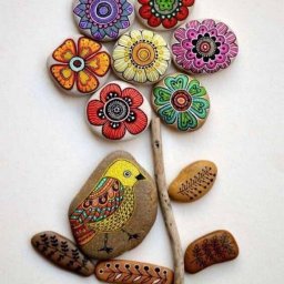 ​Прекрасные примеры росписи камней