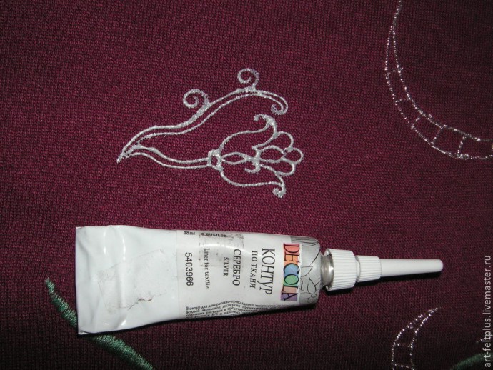 Роспись дубленки