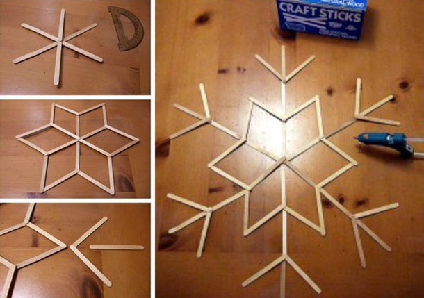 Снежинки для декора