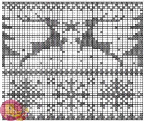 Жаккардовые узоры спицами со схемами