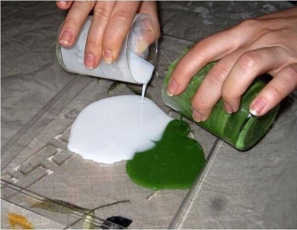 Делаем каллу из мыла