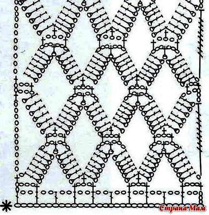 Интересный пуловер-сетка крючком Интересный пуловер-сетка крючком