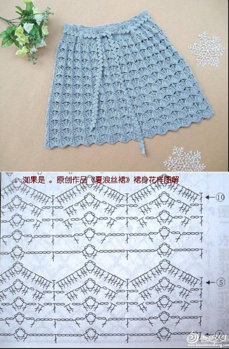 Красивые узоры для летних юбок