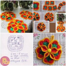 Красивый мотив для пледа