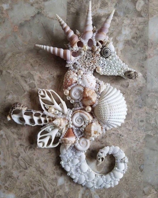 Восхитительные морские коньки из ракушек: удивительные идеи для творчества