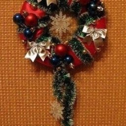Новогодний веночек своими руками