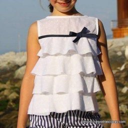 Пошив красивой блузки с оборочками