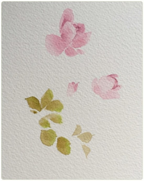 Рисуем веточку вместе