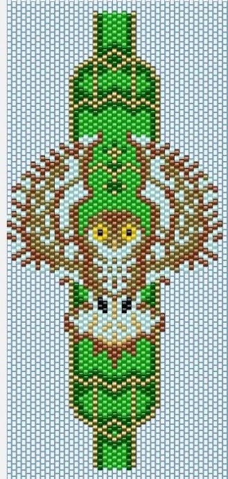 Схемы браслетов с совушками