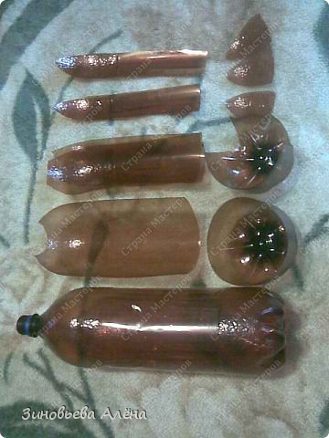 Журавль из пластиковых бутылок