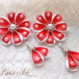 ​Бантики в технике канзаши: мастер-класс