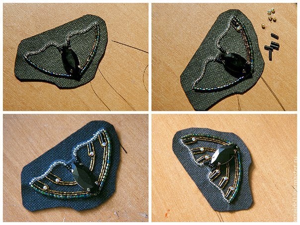 ​Брошь в виде мотылька