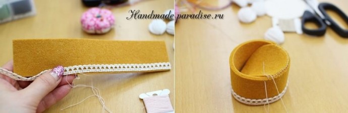 Шкатулка из фетра