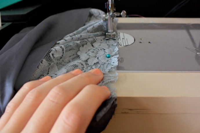 Шьем снуд из кружева и шёлка: мастер-класс