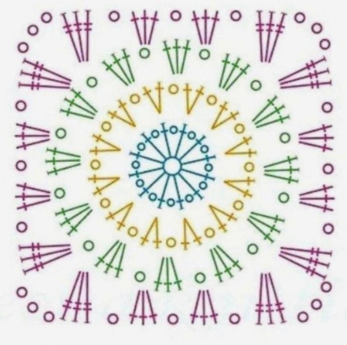 Жакет или вязаное пальто из мотивов