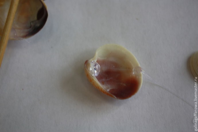 Кораблик из морских ракушек