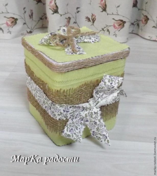 Декор баночки из-под чая