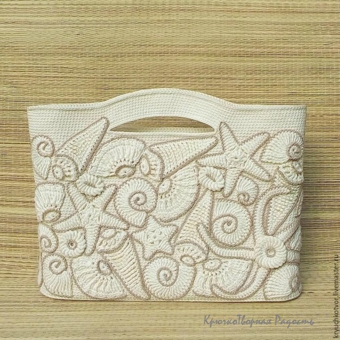 Сумка с ракушками и морскими звездами Сумка с ракушками и морскими звездами