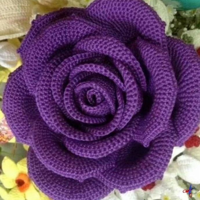 Розочки из пряжи