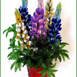 Люпины из бисера