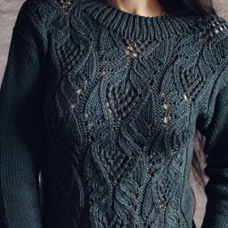 ​Очень красивый свитер спицами