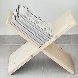 Подставка для книг и журналов простой конструкции