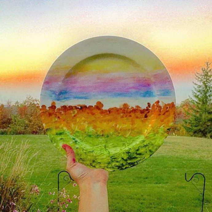 Расписанные тарелки: вдохновляющие идеи