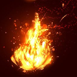 ​Учимся рисовать огонь