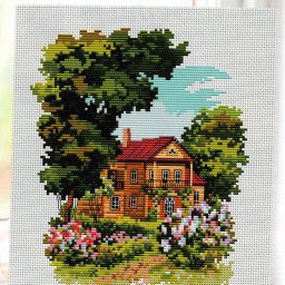Вышивка "Домик"