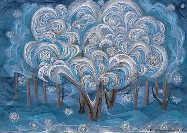 ​Вышивка "Хордовый стежок"