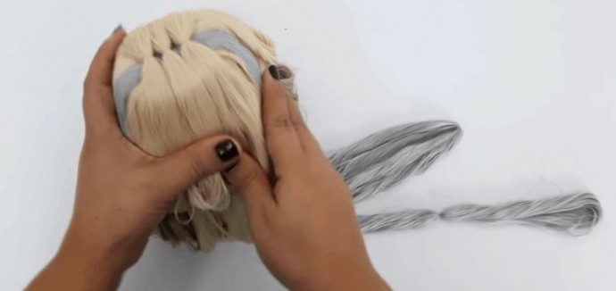 ​Гламурные щенки из ниток