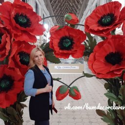 ​Идеи больших маков из фоамирана