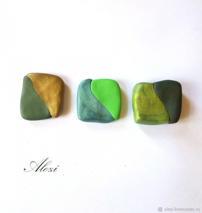 Брошь "Кактус" из полимерной глины