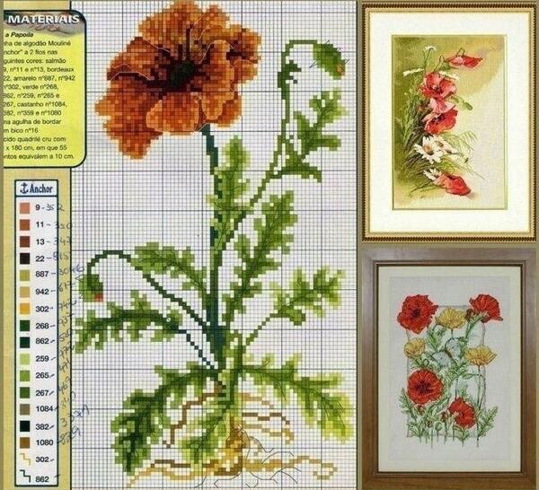 Вышиваем прекрасные цветочки