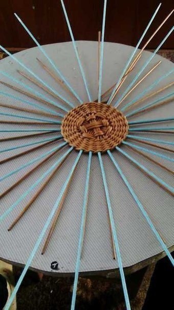 Плетение из газет "Чайный домик"