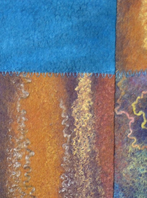 Длинная юбка в двух техниках: валяния и пэчворк