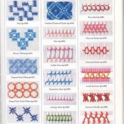 Огромное количество стежков для вышивки