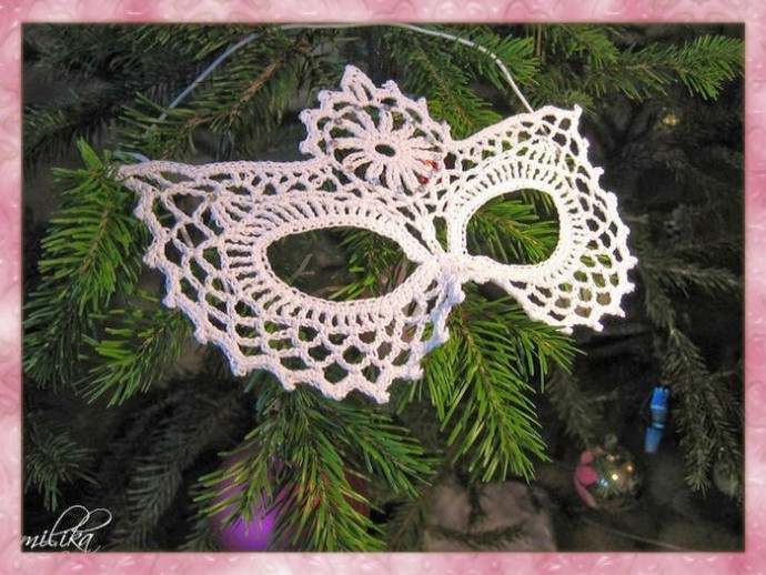 Маска крючком