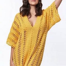 Очень красивое платье-туника крючком