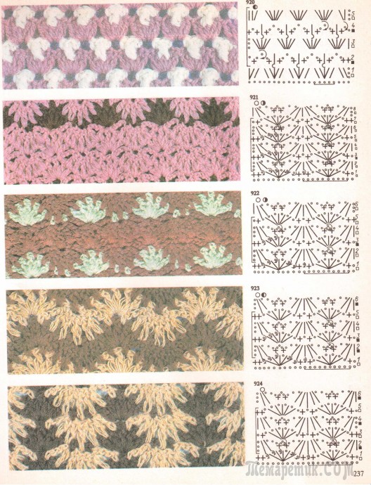 ​Самые красивые узоры крючком