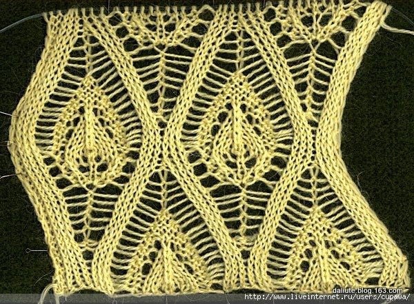​Узор со спущенными петлями