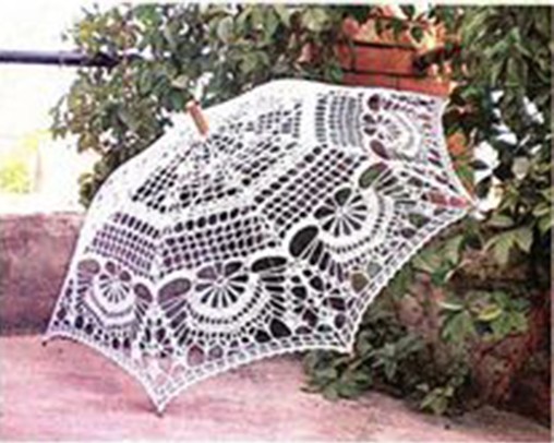 ​Ажурный зонт невесты