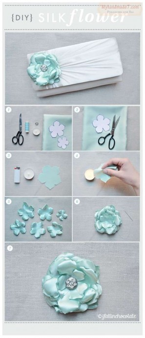 Цветы из лент Цветы из лент