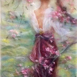 ​Идеи роскошных картин в технике шерстяной акварели для вашего вдохновения