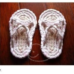 Тапочки из тряпок