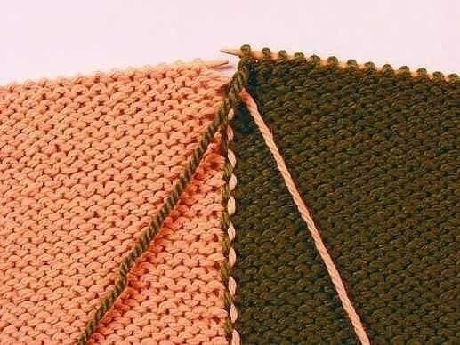 Вязание вертикальных полос