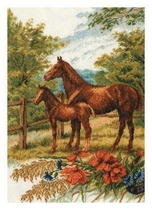 Вышивка крестиком: лошадки Вышивка крестиком: лошадки