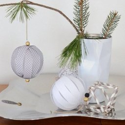 Ёлочные игрушки из бумаги