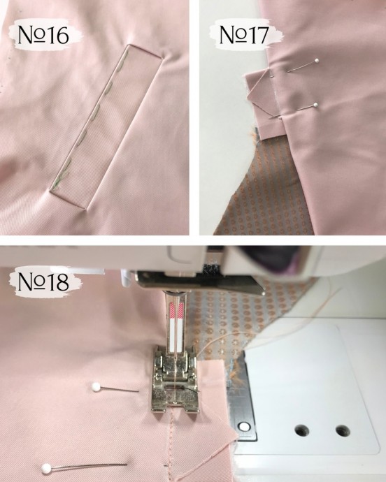 ​Мастер-класс с технологией пошива кармана с листочкой с втачными концами на примере тренчкота