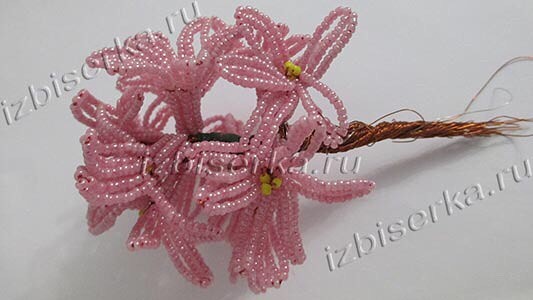 Очень красивый гиацинт из бисера